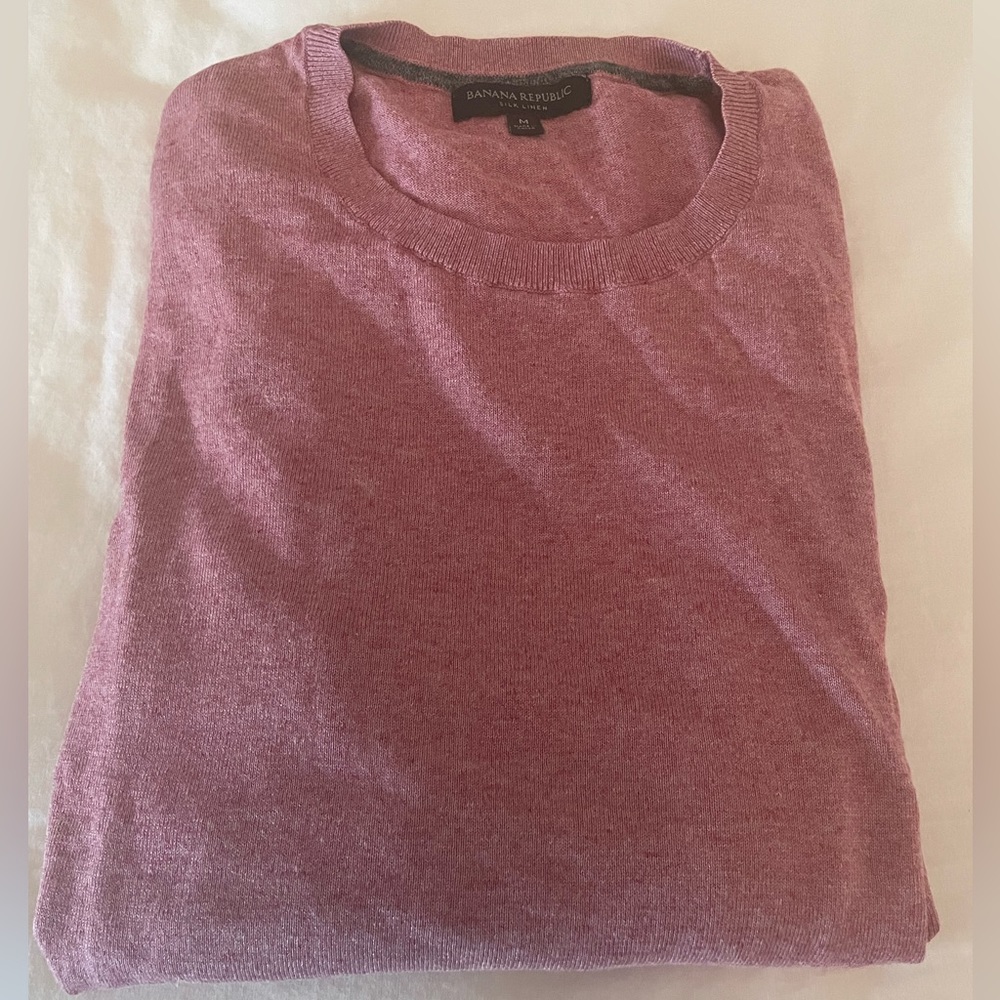 Banana Republic Silk Linen Crewneck